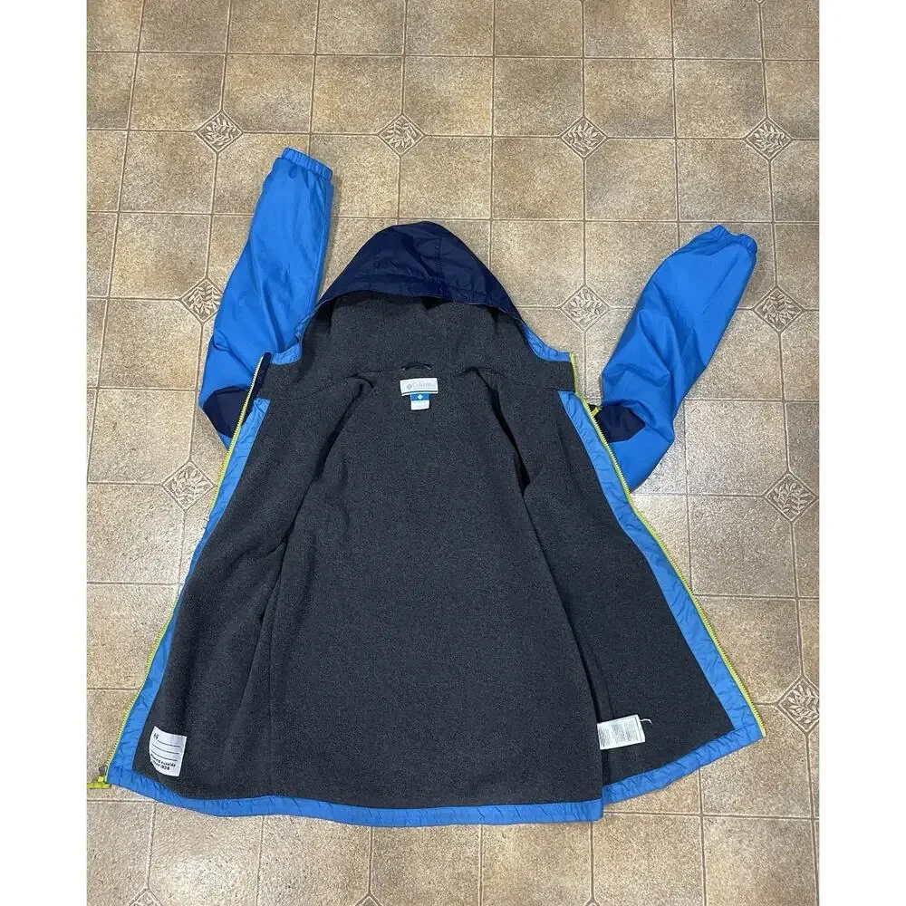 Columbia Valley Runner Jacket Blue Youth Boys Size X-Large Fleece Lining Outdoor